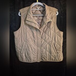 Maurices Quilted Brown Vest
